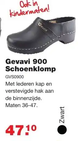 De Boer Drachten Gevavi 900 Schoenklomp aanbieding