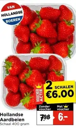Vomar Voordeelmarkt Hollandse Aardbeien aanbieding