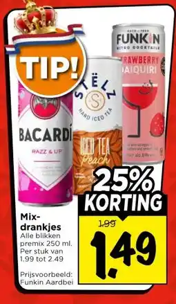 Vomar Voordeelmarkt Mix- drankjes aanbieding