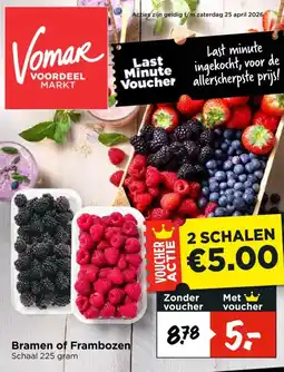 Vomar Voordeelmarkt Bramen of Frambozen aanbieding