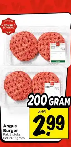 Vomar Voordeelmarkt Angus Burger aanbieding