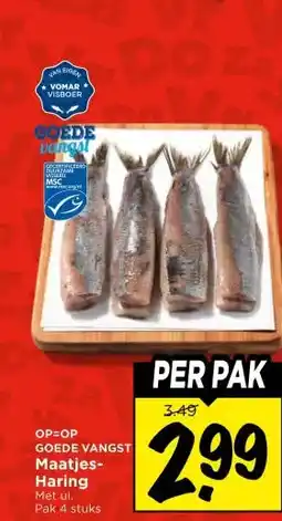 Vomar Voordeelmarkt GOEDE VANGST Maatjes- Haring aanbieding