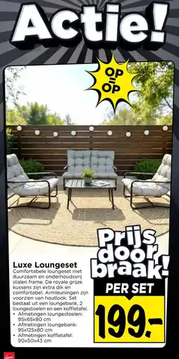 Vomar Voordeelmarkt Luxe Loungeset aanbieding