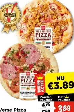 Vomar Voordeelmarkt Verse Pizza aanbieding