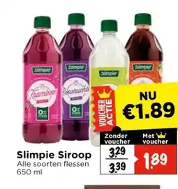 Vomar Voordeelmarkt Slimpie Siroop aanbieding