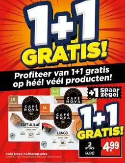 Vomar Voordeelmarkt Café Nova Koffiecapsules aanbieding