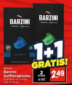 Vomar Voordeelmarkt Barzini Koffiecapsules aanbieding