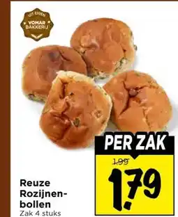 Vomar Voordeelmarkt Reuze Rozijnen- bollen aanbieding