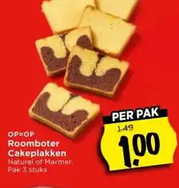 Vomar Voordeelmarkt Roomboter Cakeplakken aanbieding