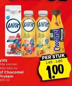 Vomar Voordeelmarkt Vifit , of Chocomel Protein aanbieding