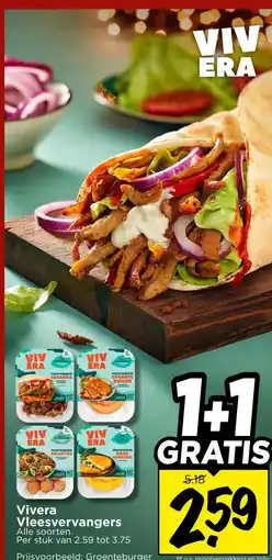 Vomar Voordeelmarkt Vivera Vleesvervangers aanbieding