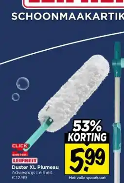 Vomar Voordeelmarkt LEIFHEIT Duster XL Plumeau aanbieding
