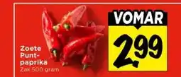 Vomar Voordeelmarkt Zoete Punt- paprika aanbieding