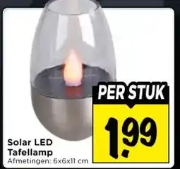 Vomar Voordeelmarkt Solar LED Tafellamp aanbieding
