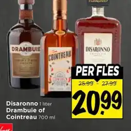 Vomar Voordeelmarkt Disaronno , Drambuie of Cointreau aanbieding