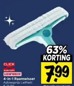 Vomar Voordeelmarkt LEIFHEIT 4-in-1 Raamwisser aanbieding