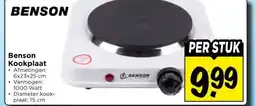 Vomar Voordeelmarkt Benson Kookplaat aanbieding