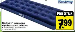 Vomar Voordeelmarkt Bestway 1-persoons Opblaasbaar Luchtbed aanbieding