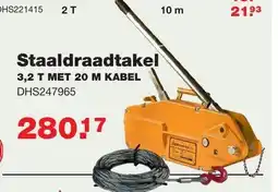 De Boer Drachten Staaldraadtakel aanbieding