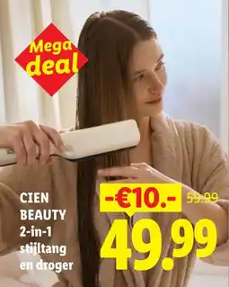Lidl Cien Beauty 2-in-1 Stijltang en Droger aanbieding