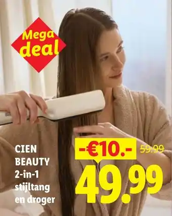 Cien Beauty 2-in-1 Stijltang en Droger