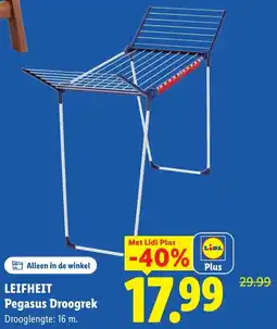 Lidl Leifheit Pegasus Droogrek aanbieding
