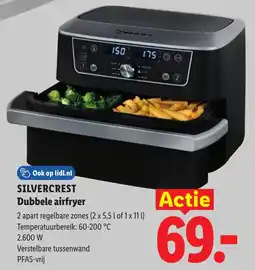 Lidl Silvercrest Dubbele Airfryer aanbieding