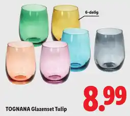 Lidl Tognana Glazenset Tulip aanbieding