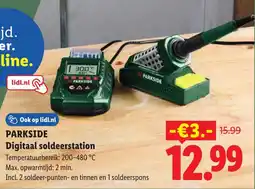 Lidl Parkside Digitaal Soldeerstation aanbieding