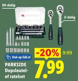 Lidl Parkside Dopsleutel of Ratelset aanbieding