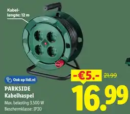 Lidl Parkside Kabelhaspel aanbieding