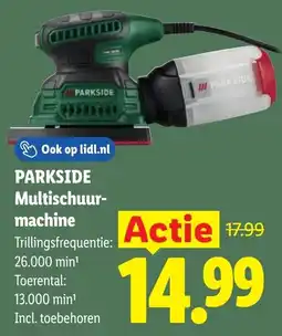 Lidl Parkside Multischuurmachine aanbieding