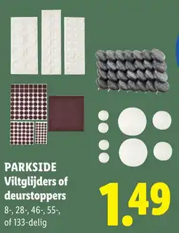 Lidl Parkside Viltglijders of Deurstoppers aanbieding