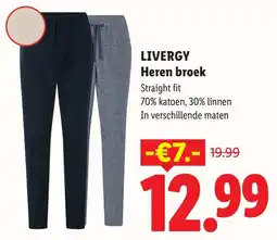 Lidl Livergy Heren Broek aanbieding