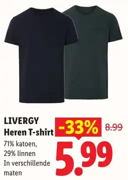 Lidl Livergy Heren T-Shirt aanbieding