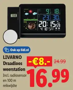 Lidl Livarno Draadloos Weerstation aanbieding