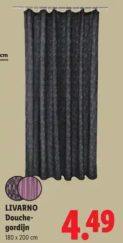 Lidl Livarno Douchegordijn aanbieding