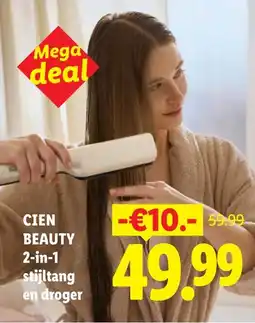 Lidl Cien beauty 2-in-1 stijltang en droger aanbieding