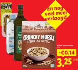 Lidl Krokante muesli Krokante muesli chocolade 900 g aanbieding