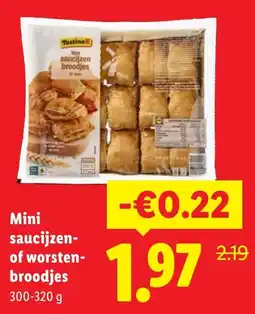 Lidl Mini Saucijzen of Worstenbroodjes aanbieding