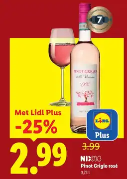 Lidl Pinot Grigio rosé aanbieding
