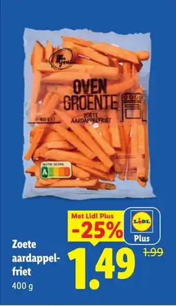 Lidl Zoete Aardappelfriet aanbieding