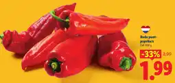 Lidl RodRode Puntpaprika's aanbieding