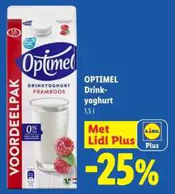 Lidl Optimel Drinkyoghurt aanbieding