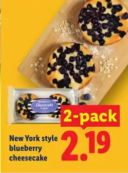 Lidl New York style blueberry cheesecake aanbieding