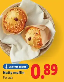 Lidl Nutty muffin aanbieding