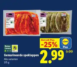 Lidl Gemarineerde Speklappen aanbieding