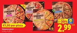 Lidl Steenoven pizza's aanbieding