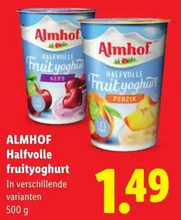 Lidl Almhof Halfvolle Fruityoghurt aanbieding