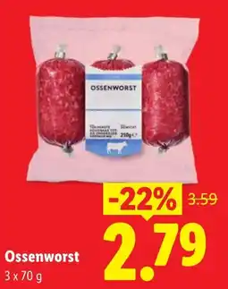 Lidl Ossenworst aanbieding
